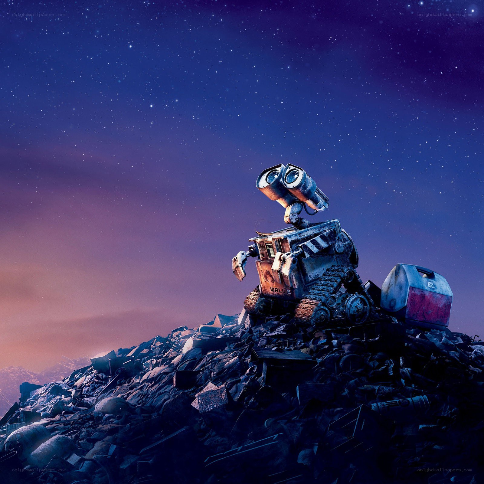 Wall-E on a trash heap
