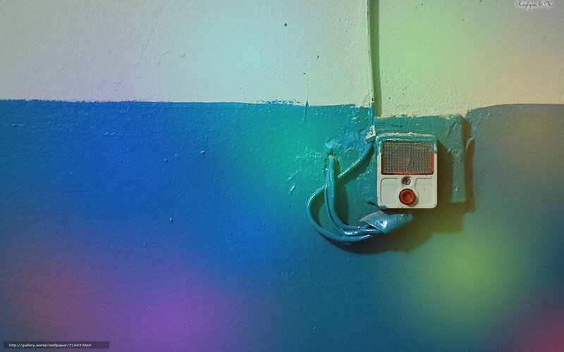 Wall-mounted alarm device