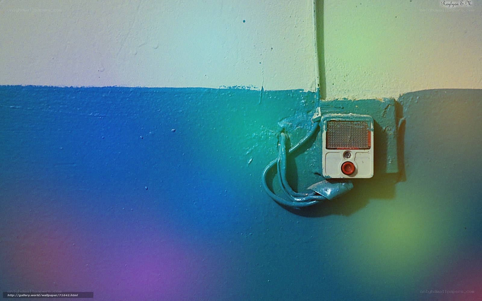 Wall-mounted alarm device