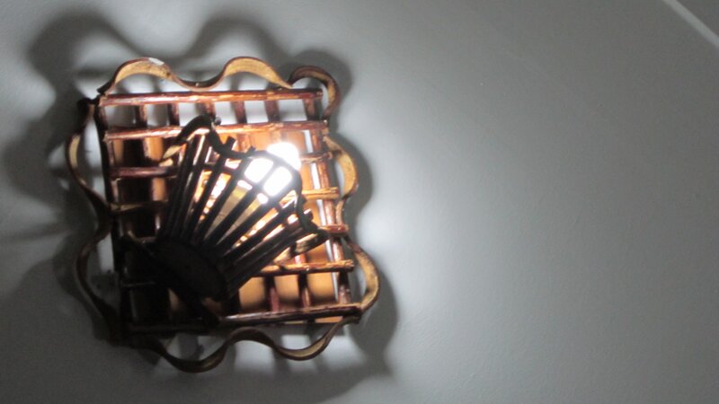 Wall-mounted Light Fixture — Brown