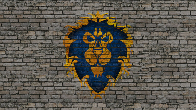 wall mural of lion emblem