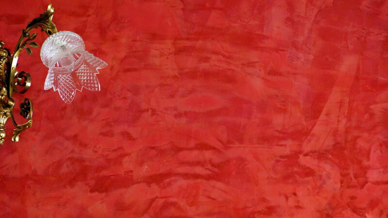 Wall Sconce on Red Wall