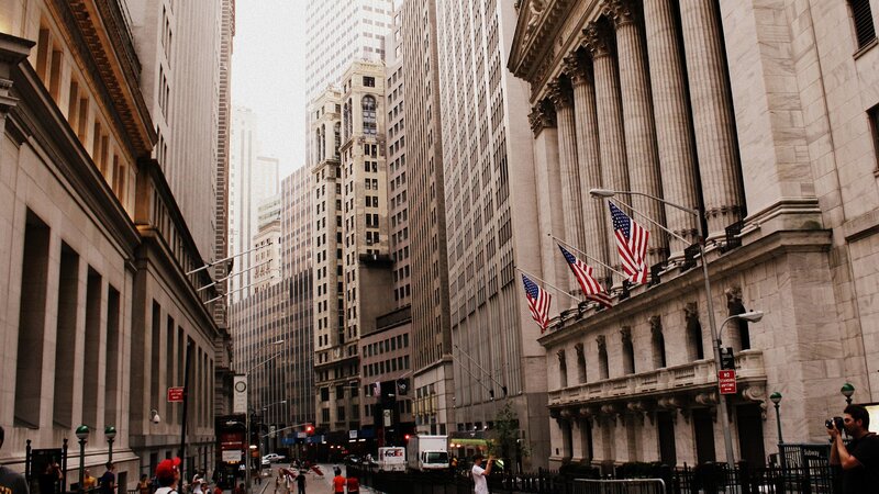 Wall Street Buildings — Gray, Urban