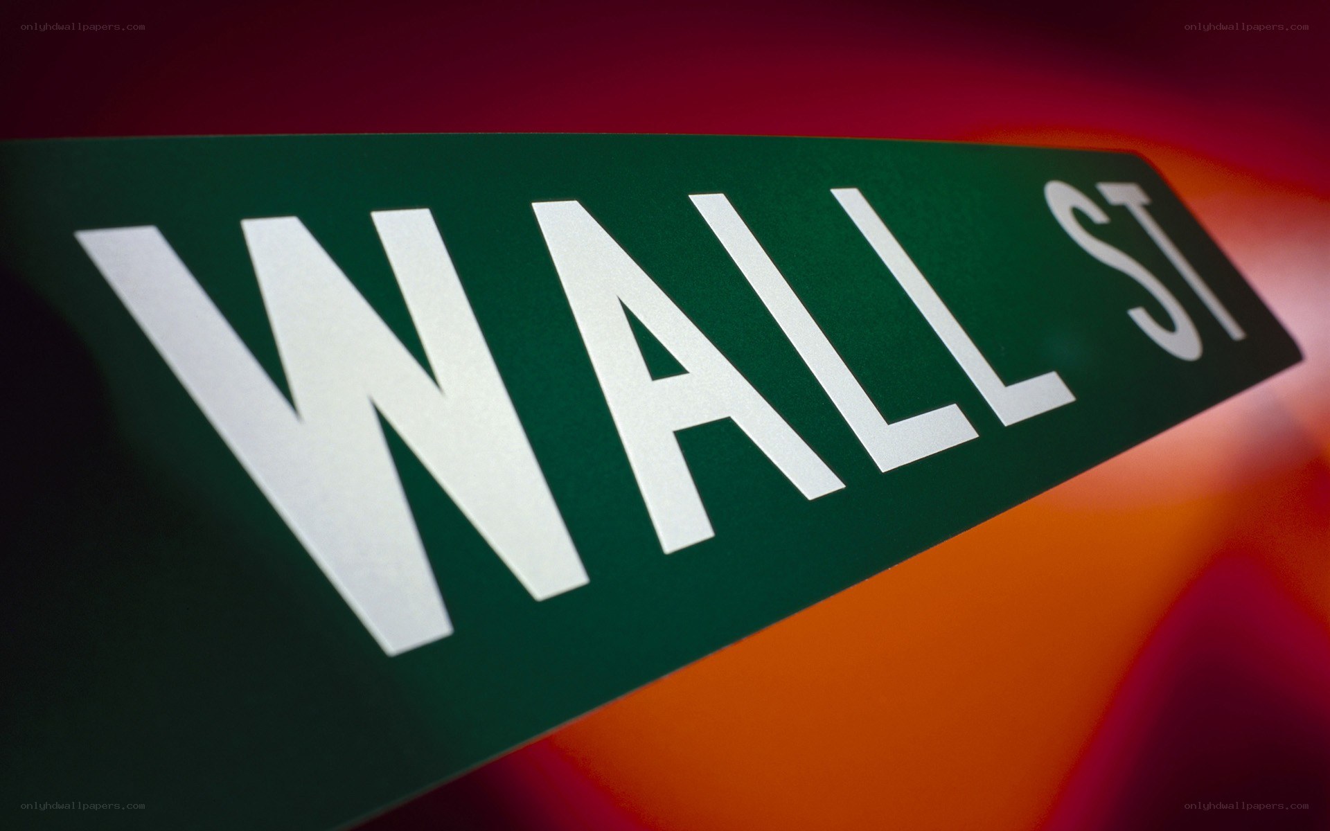 Wall Street street sign