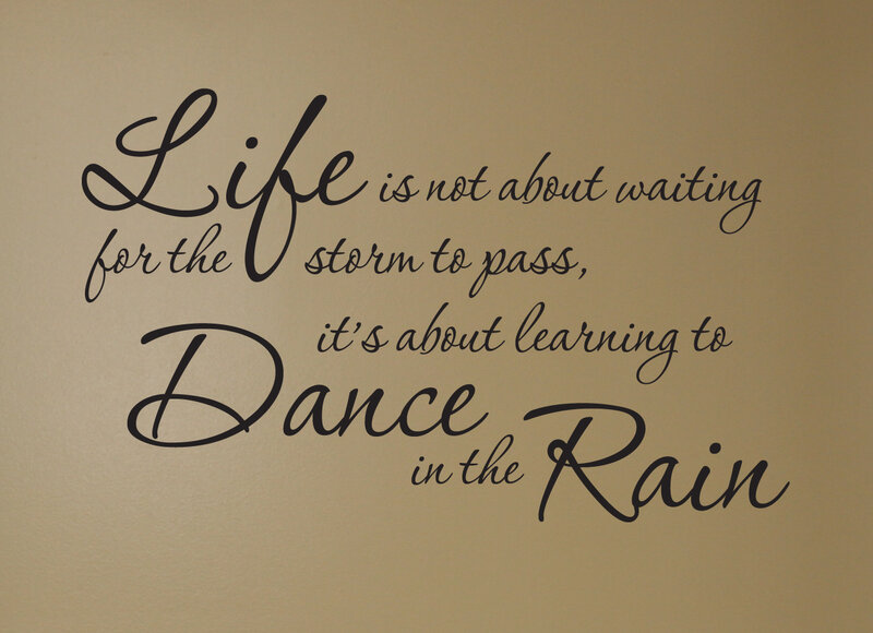 Wall with Quote Text — Beige