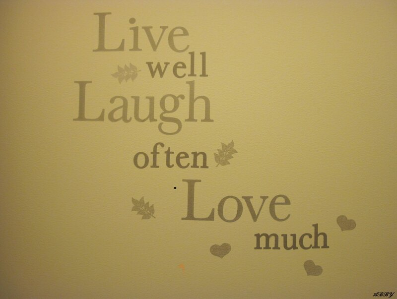 Wall with Quote Text