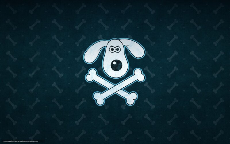 Wallace and Gromit pirate logo