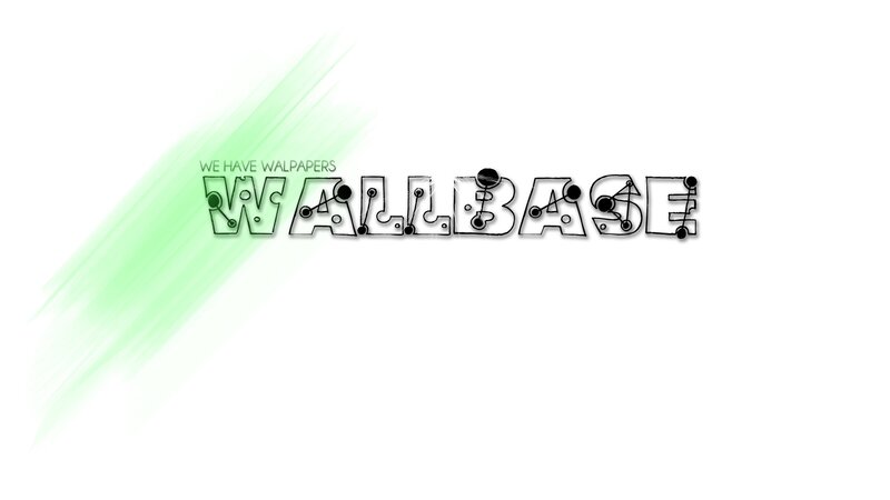 Wallbase logo with green splash