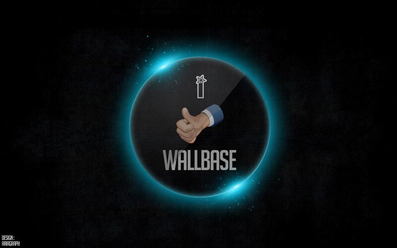 Wallbase logo with hand gesture