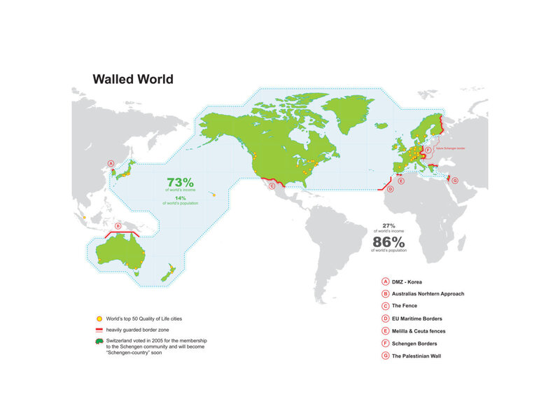 Walled World map