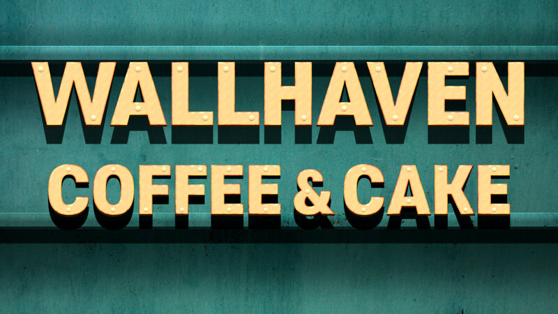 Wallhaven Coffee & Cake Sign