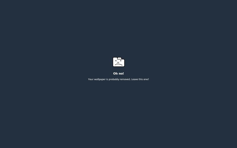 Wallpaper error screen