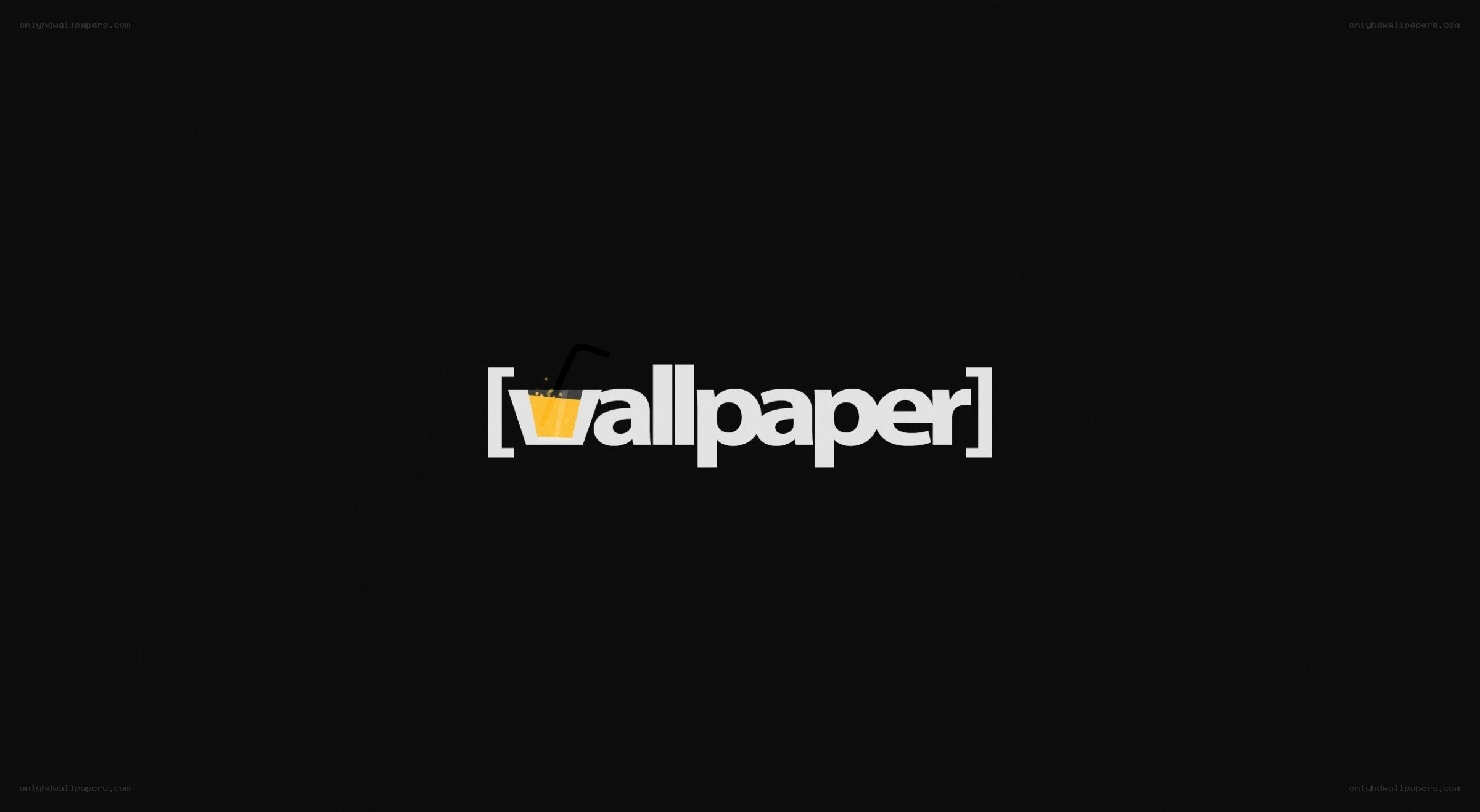 Wallpaper logo on black