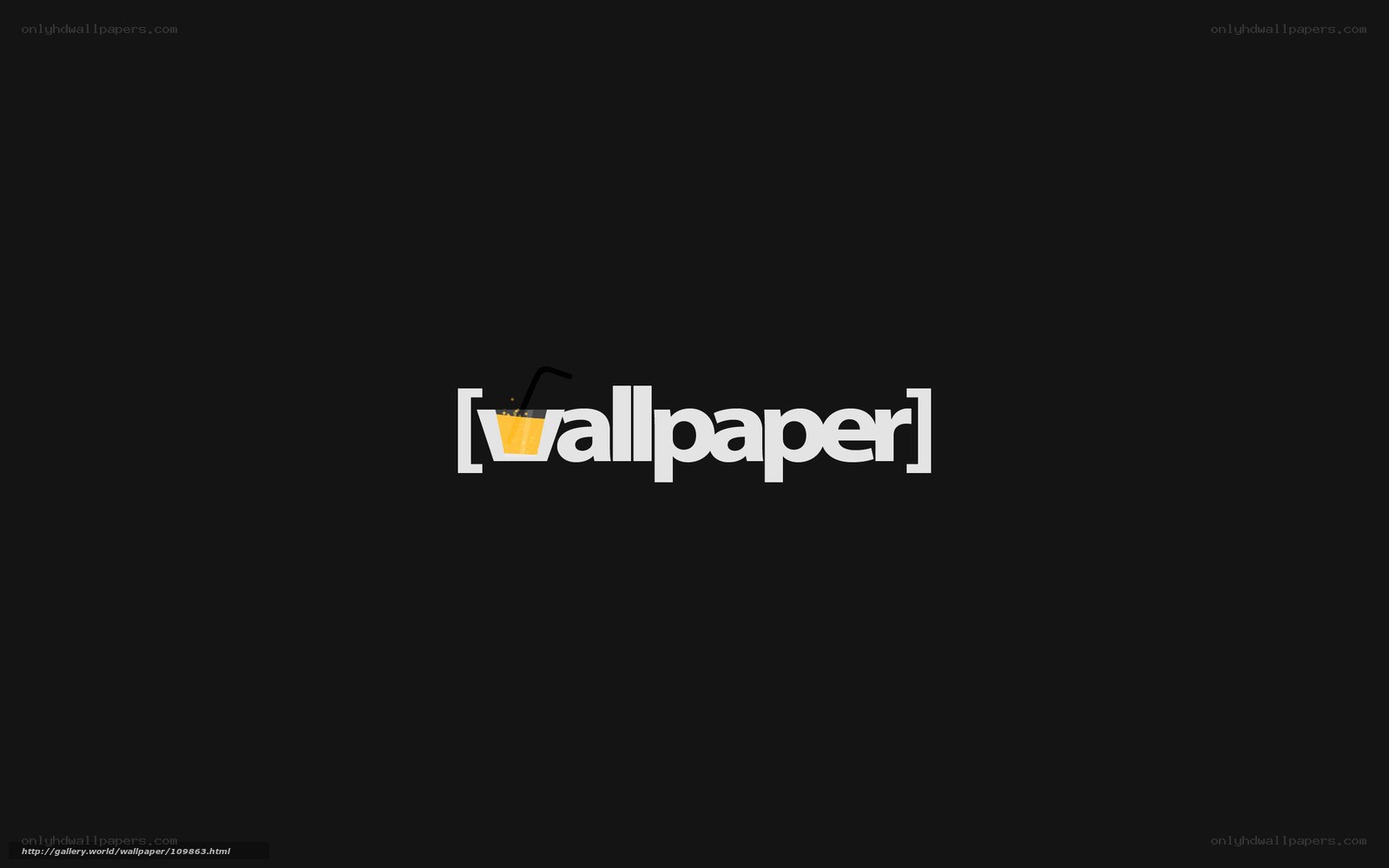 Wallpaper logo on black