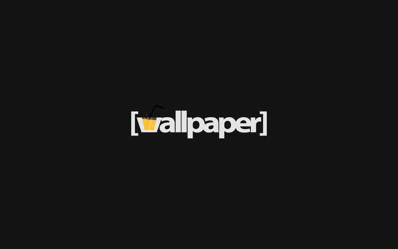 Wallpaper logo with drink icon