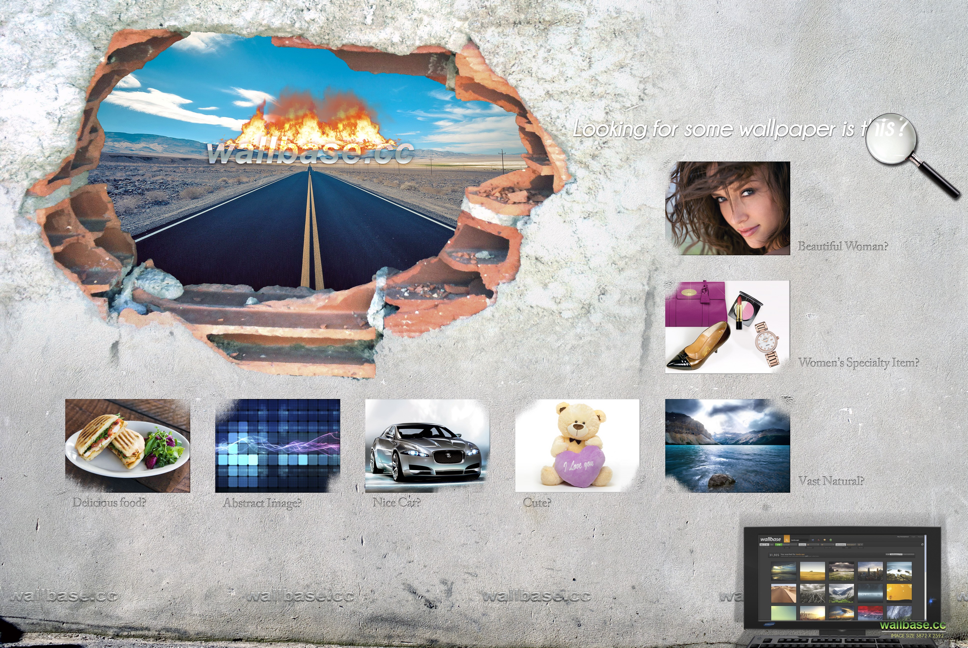 Wallpaper selection interface