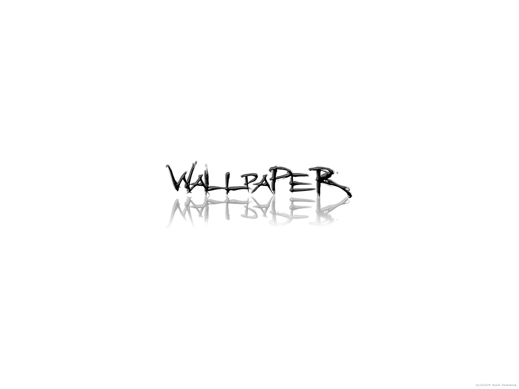 Wallpaper text with reflection