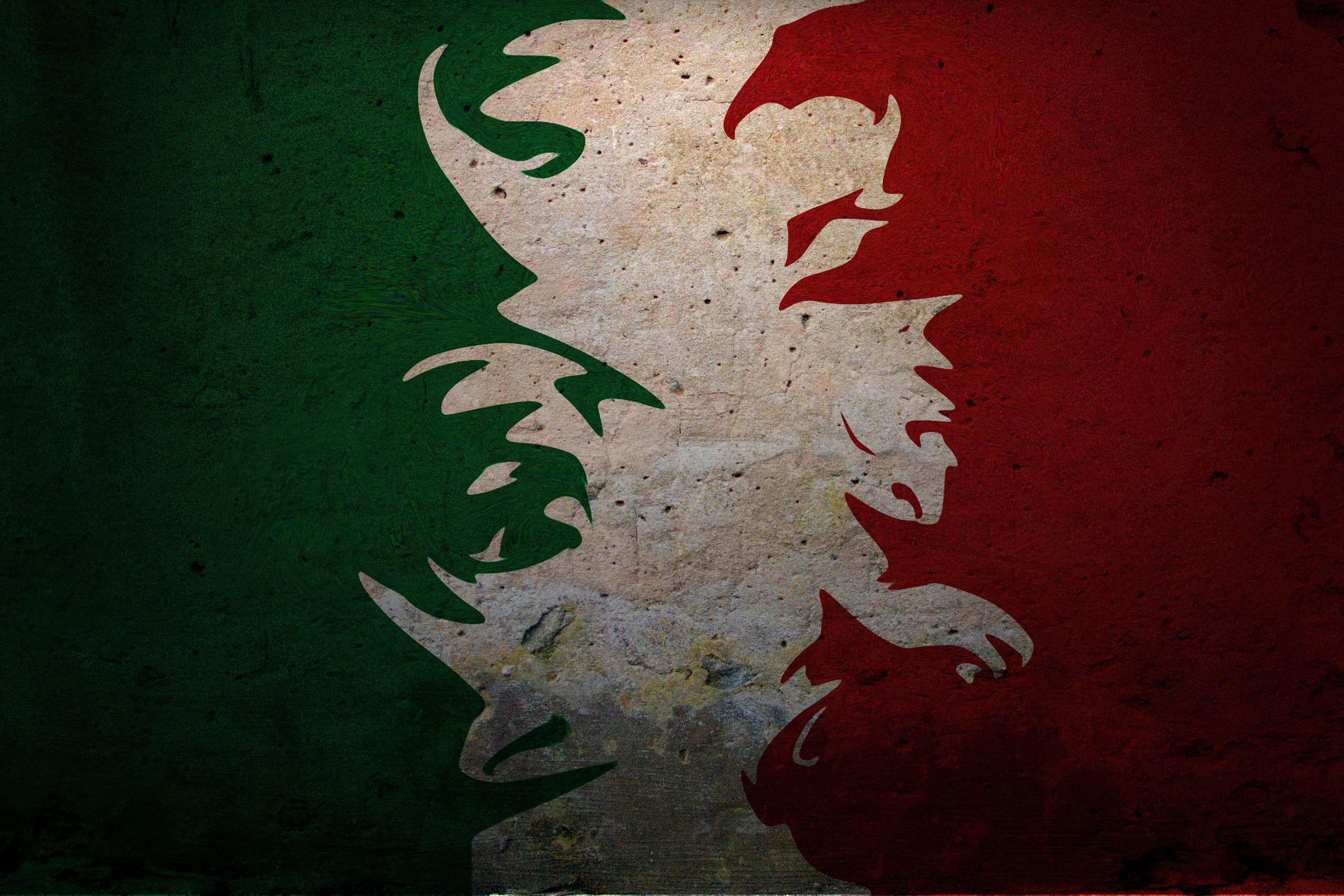 Итальянский флаг арт