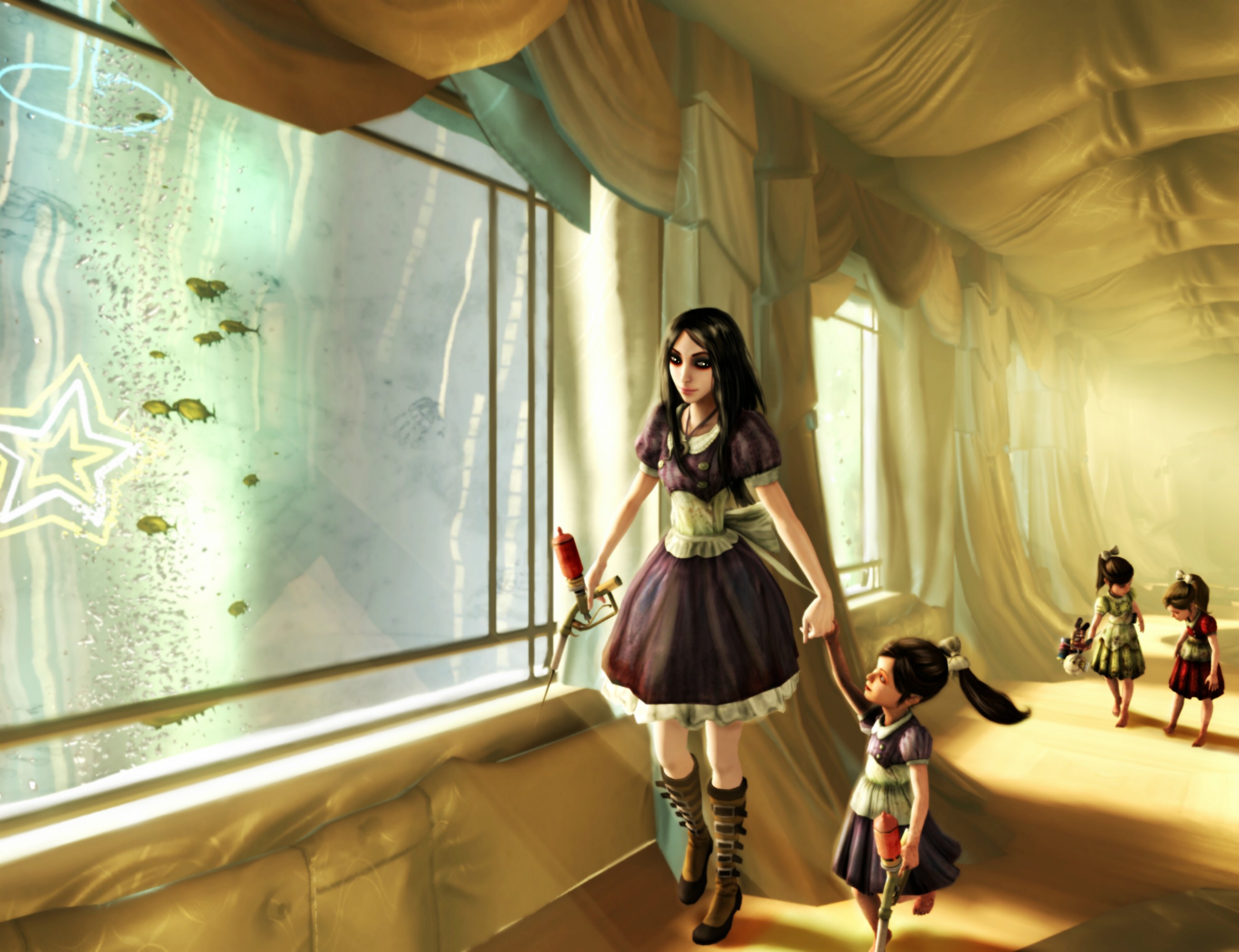 Алиса 2 3. Alice Madness Returns сестра Алисы. Алиса Лидделл с сестрами. Bioshock Алиса.