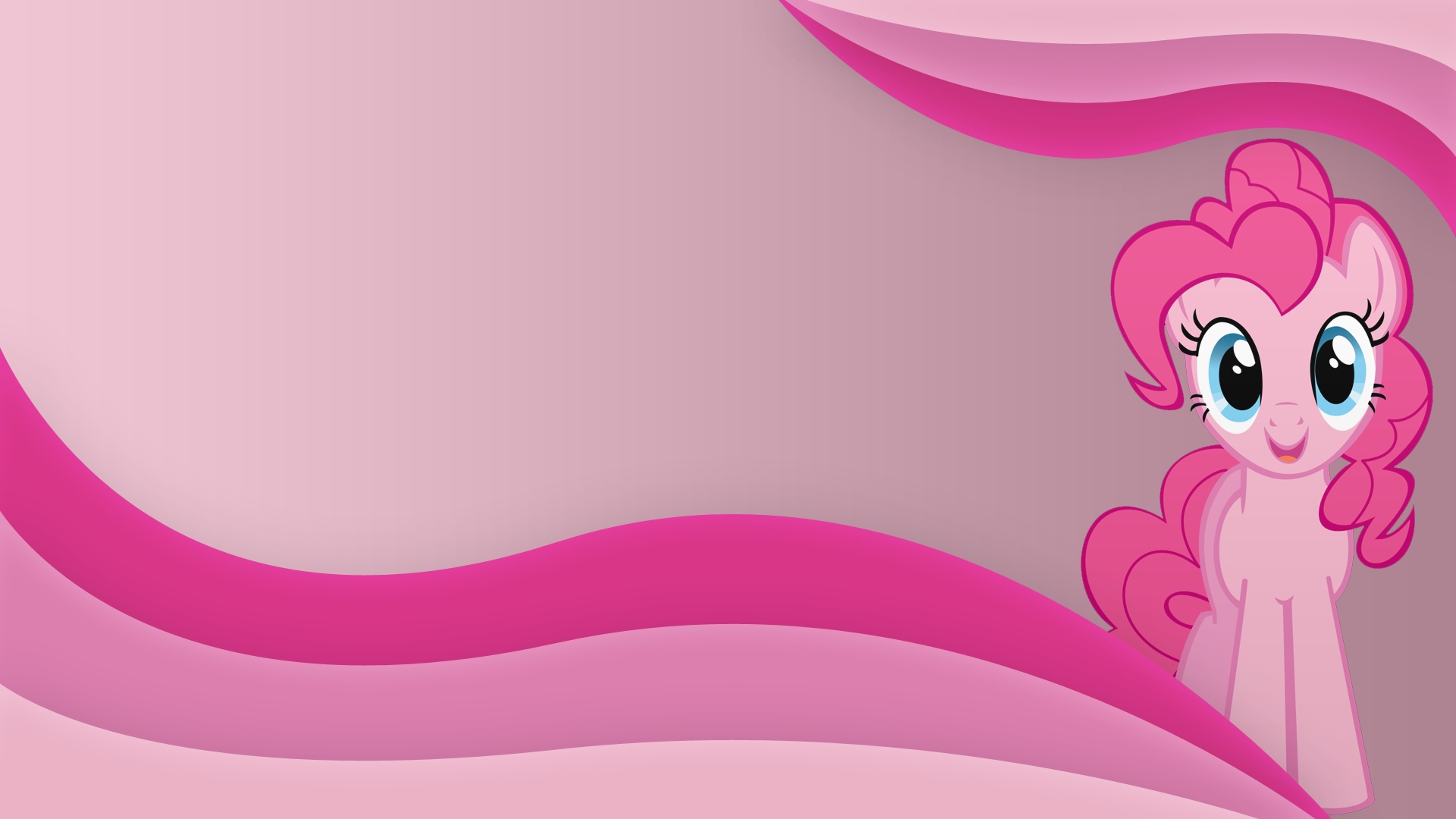 Розовый фон с пони