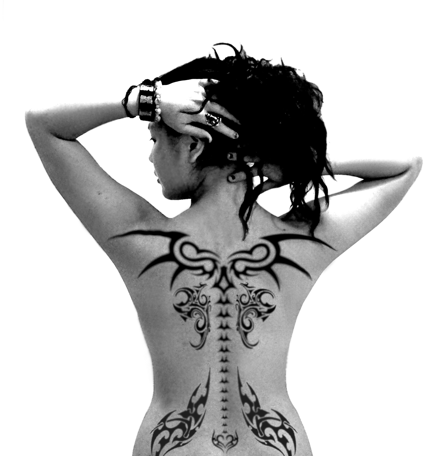 Tribal tattoos for womens back