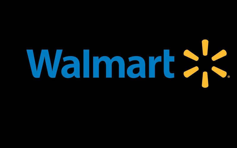 Walmart logo on black