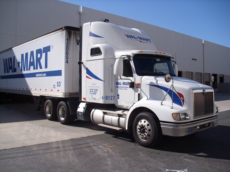 Walmart Semi-truck — White