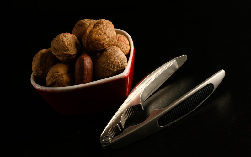 walnuts and nutcracker