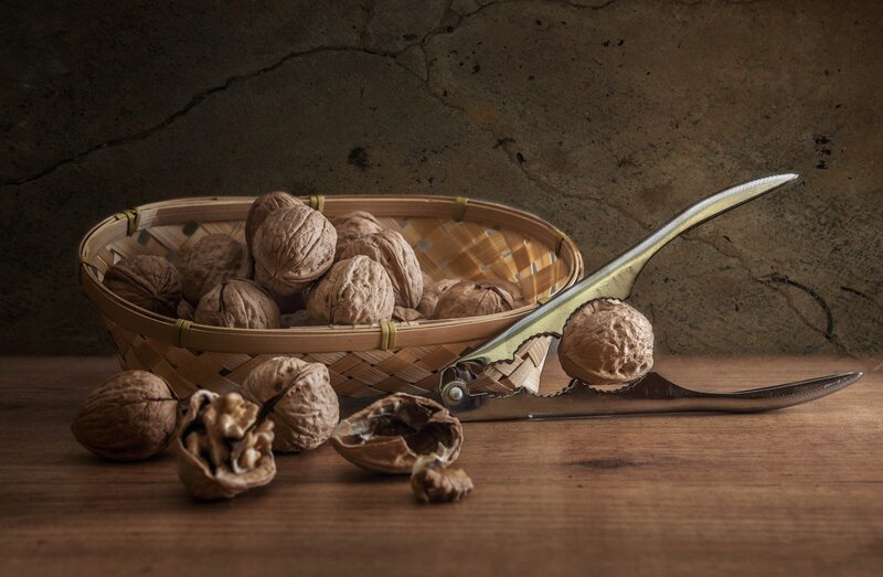 Walnuts in Basket