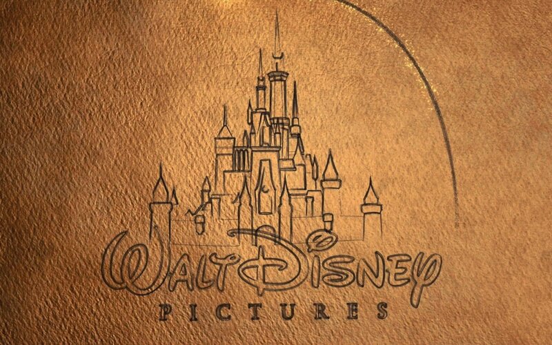 Walt Disney Pictures Logo — Brown, Classic, Illustration