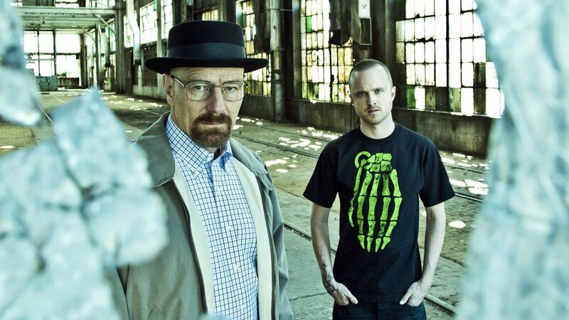Walter and Jesse in an abandoned warehouse