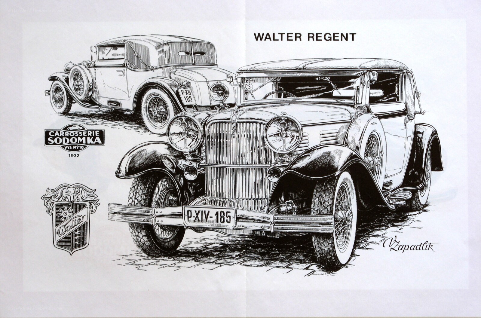Walter Regent car illustration