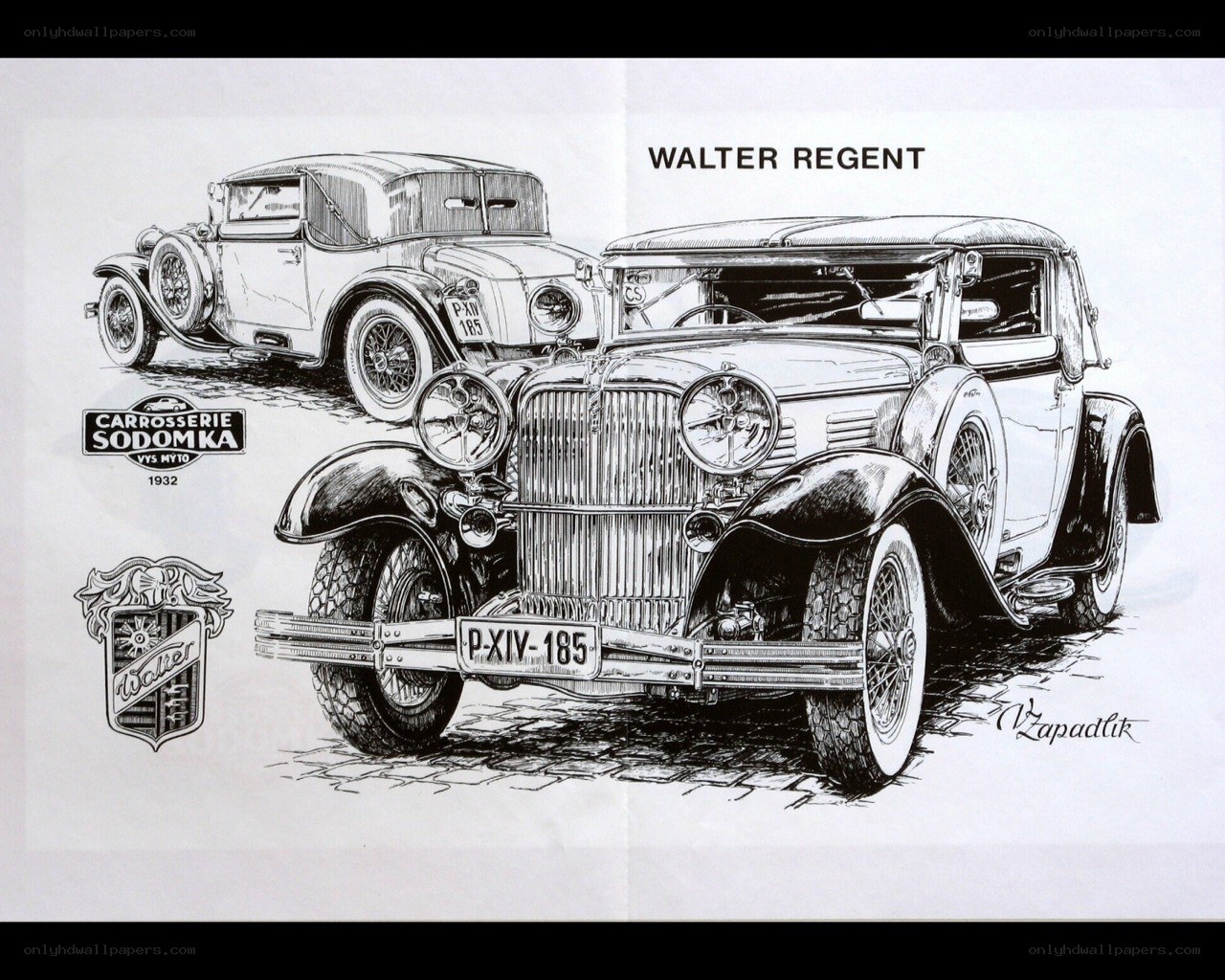 Walter Regent car illustration
