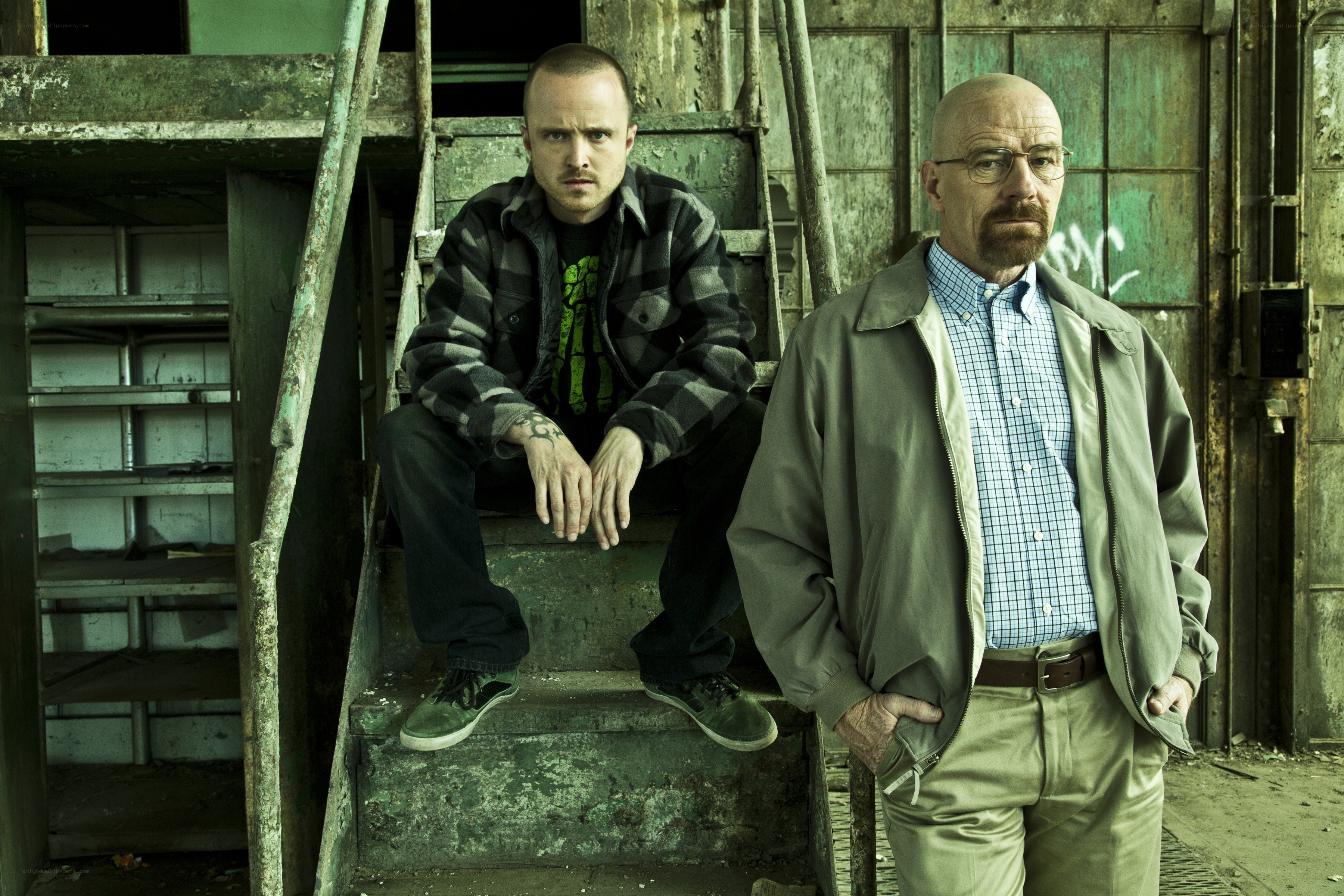 Walter White and Jesse Pinkman