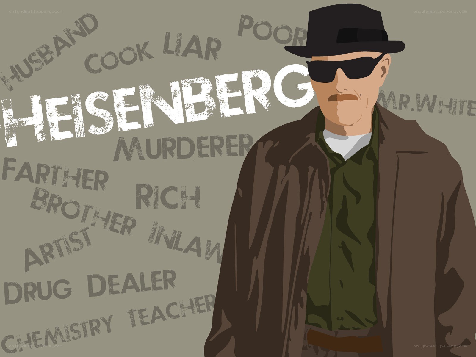 Walter White character illustration