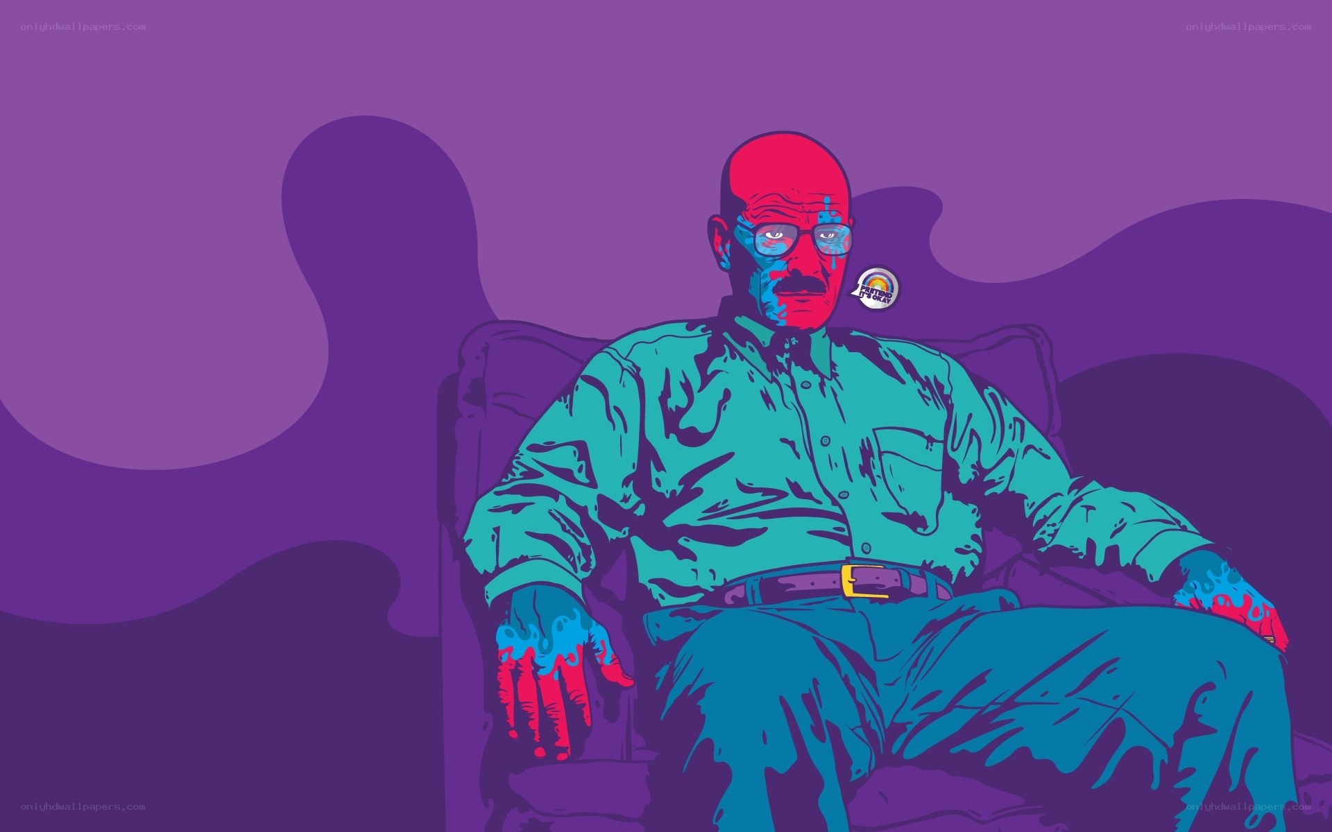 Walter White in a chair