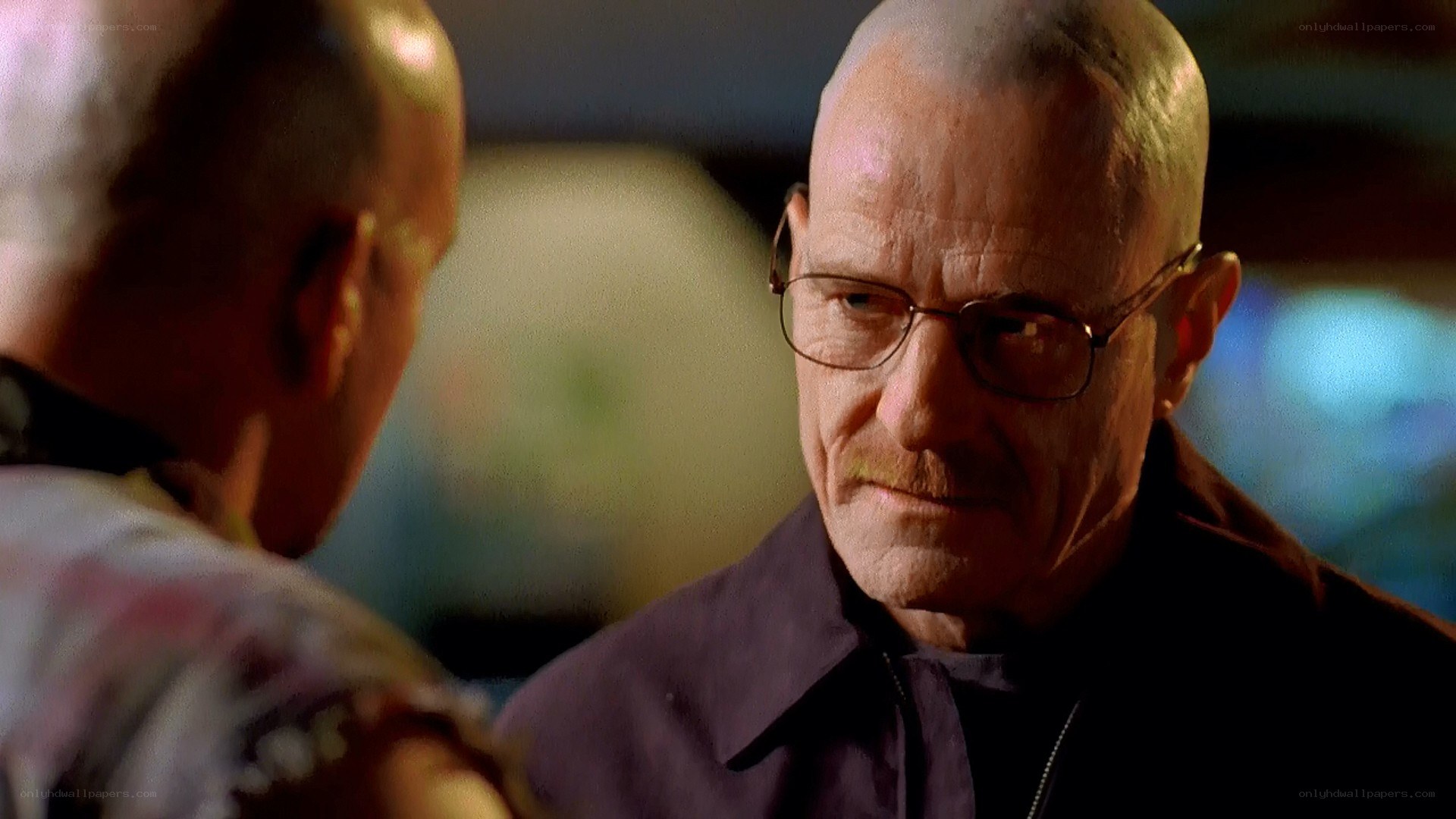 Walter White in a tense conversation