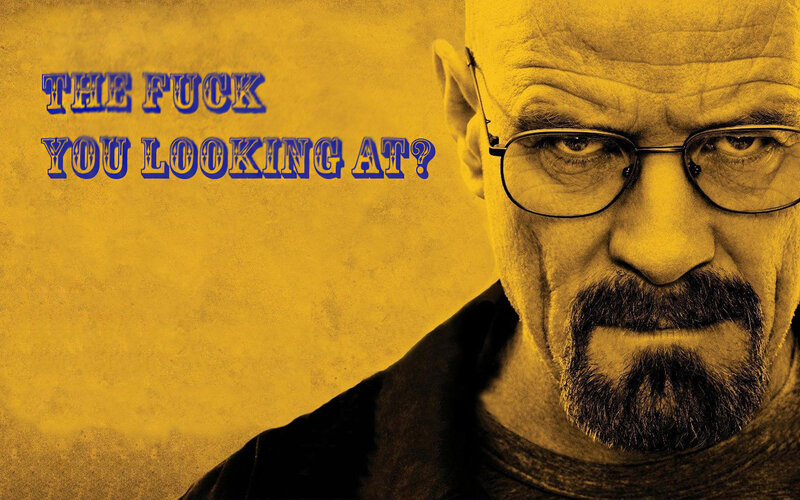 Walter White intense stare