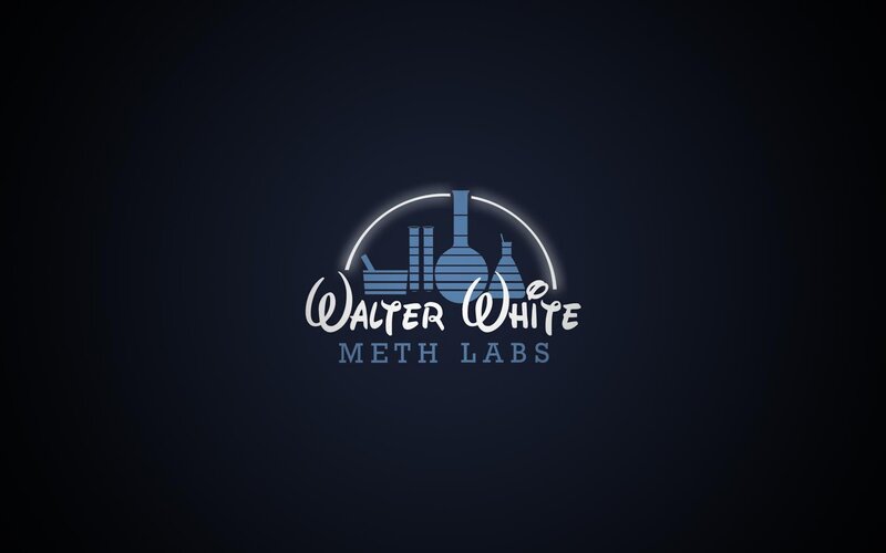 Walter White Meth Labs Logo — Blue, Dramatic