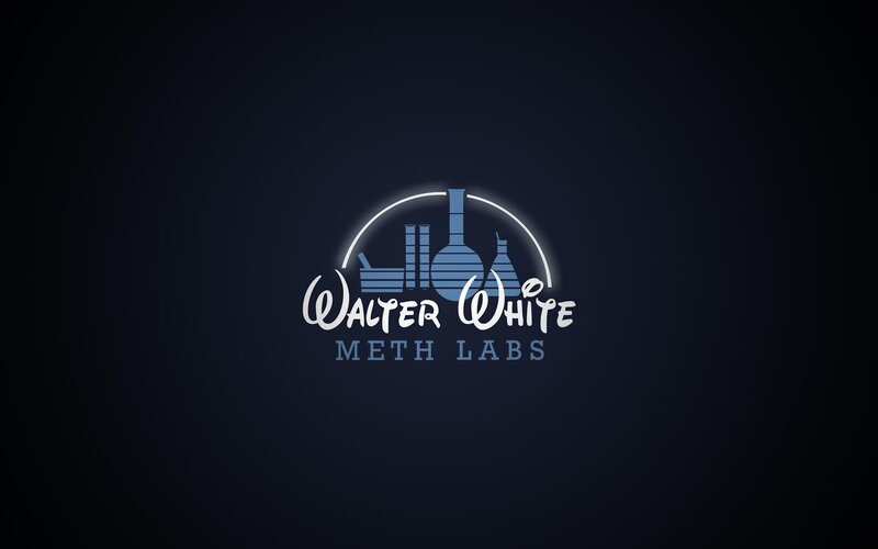 Walter White Meth Labs Logo — Blue