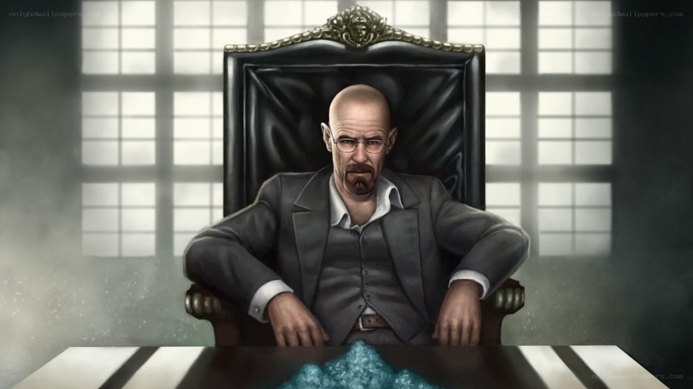 Walter White on a throne