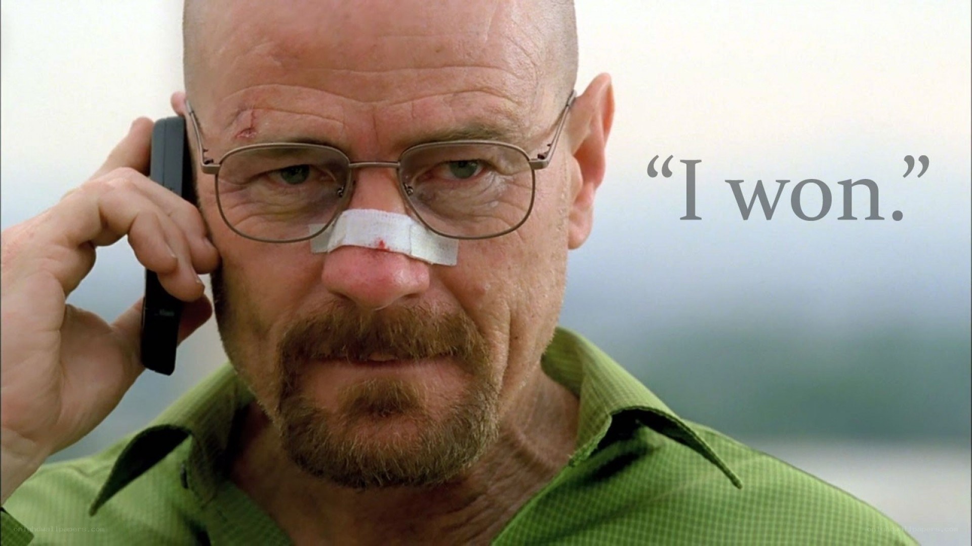 Walter White on the phone