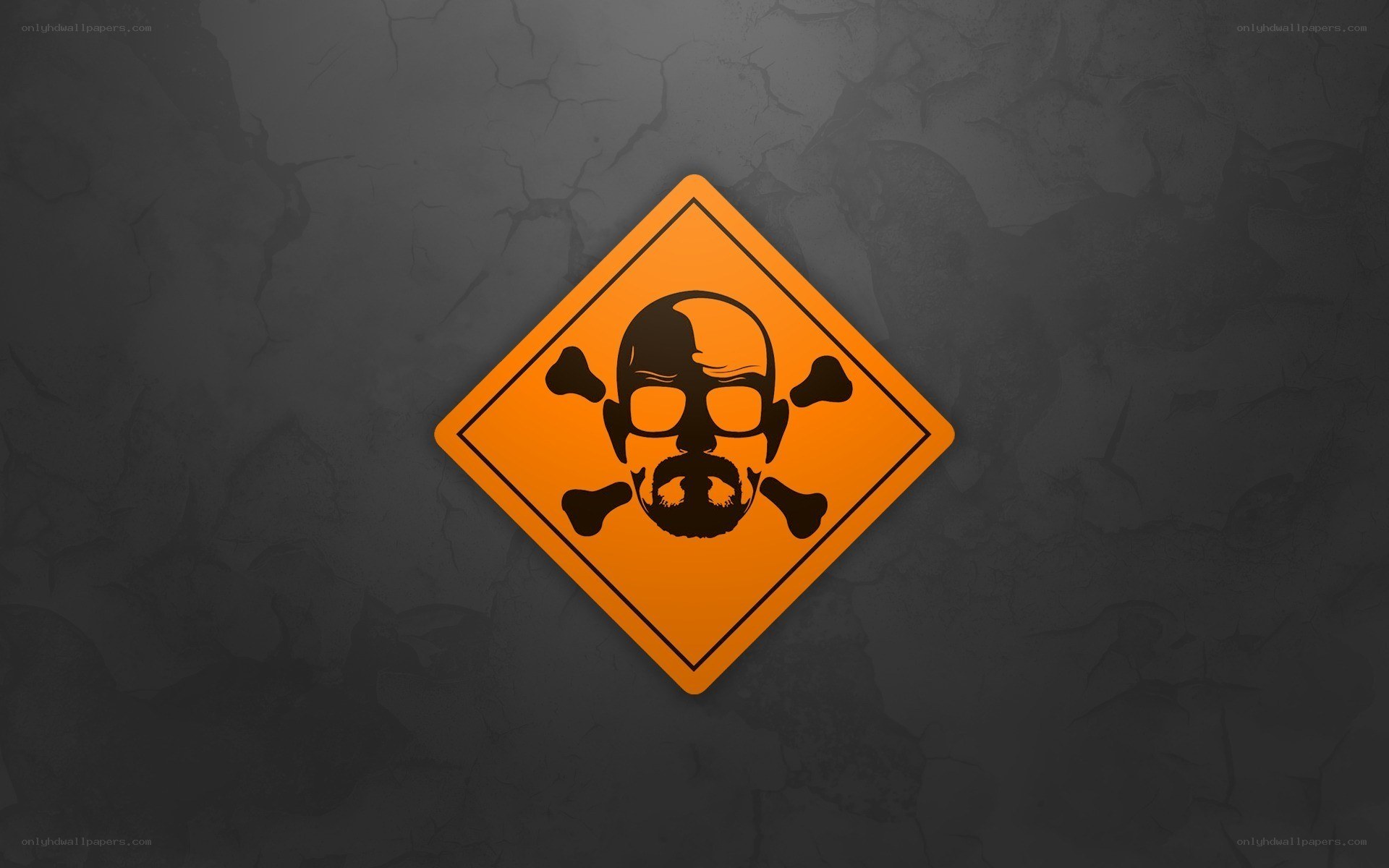Walter White skull warning sign