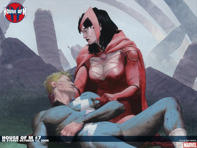 Wanda and Vision in House of M