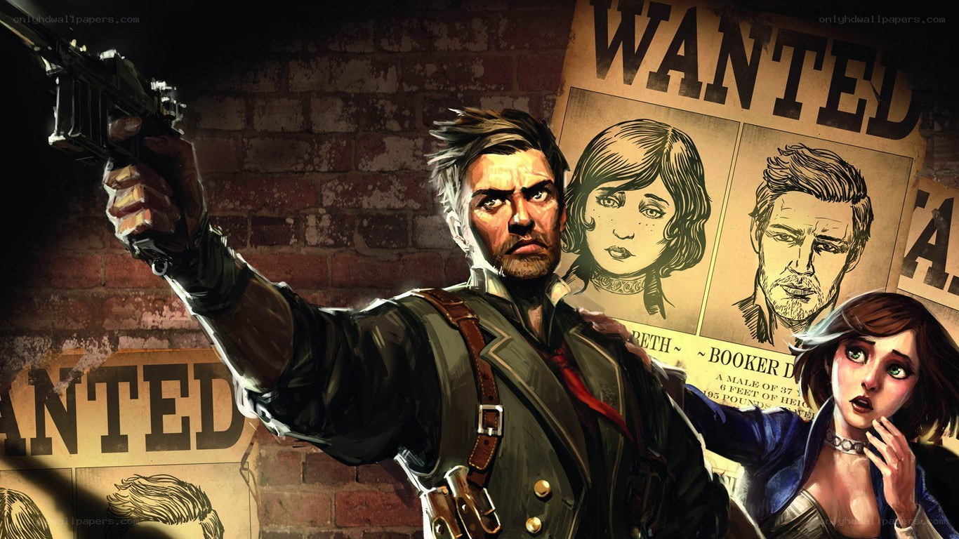 wanted poster art with gun