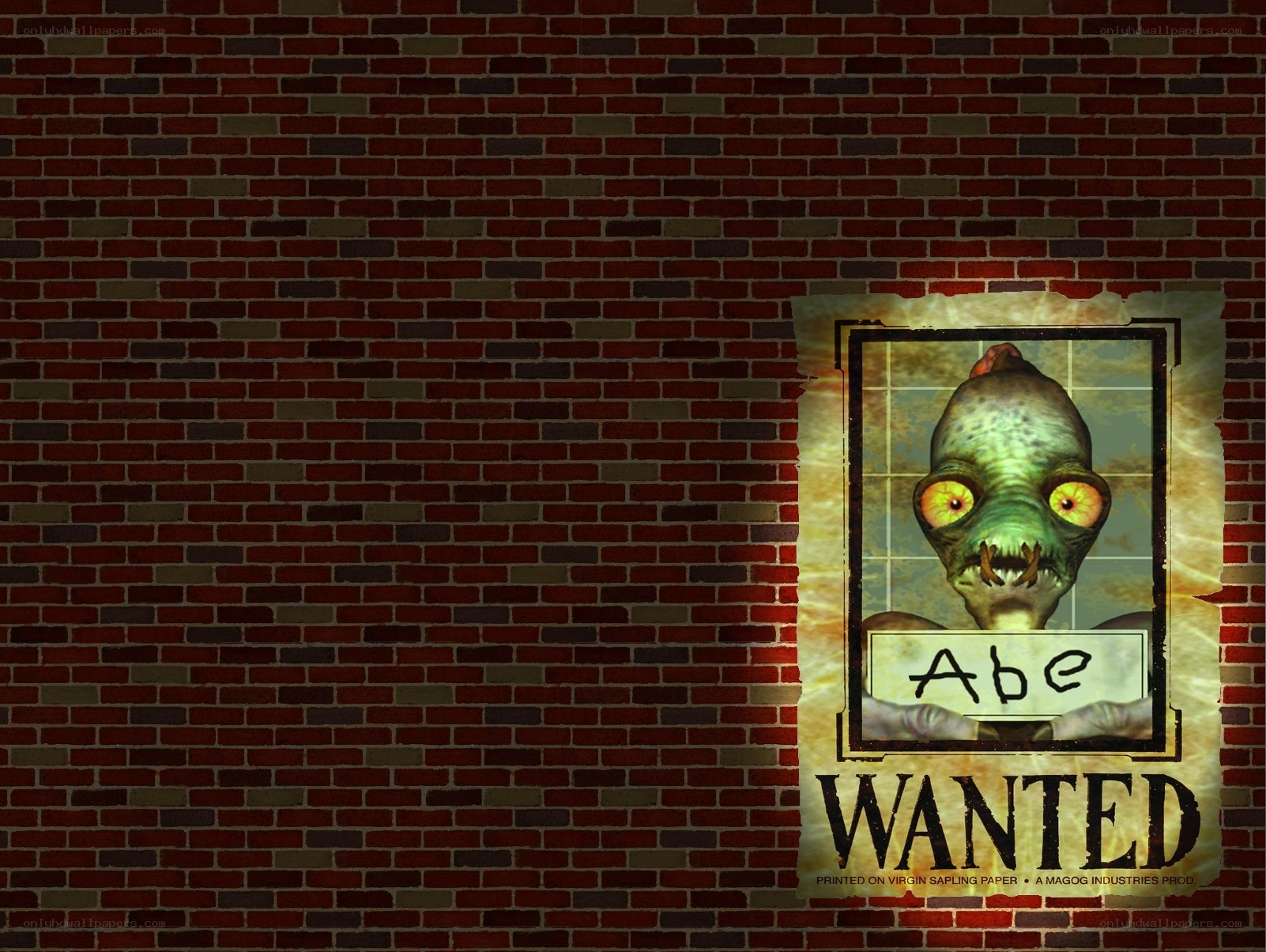 Wanted poster for alien creature