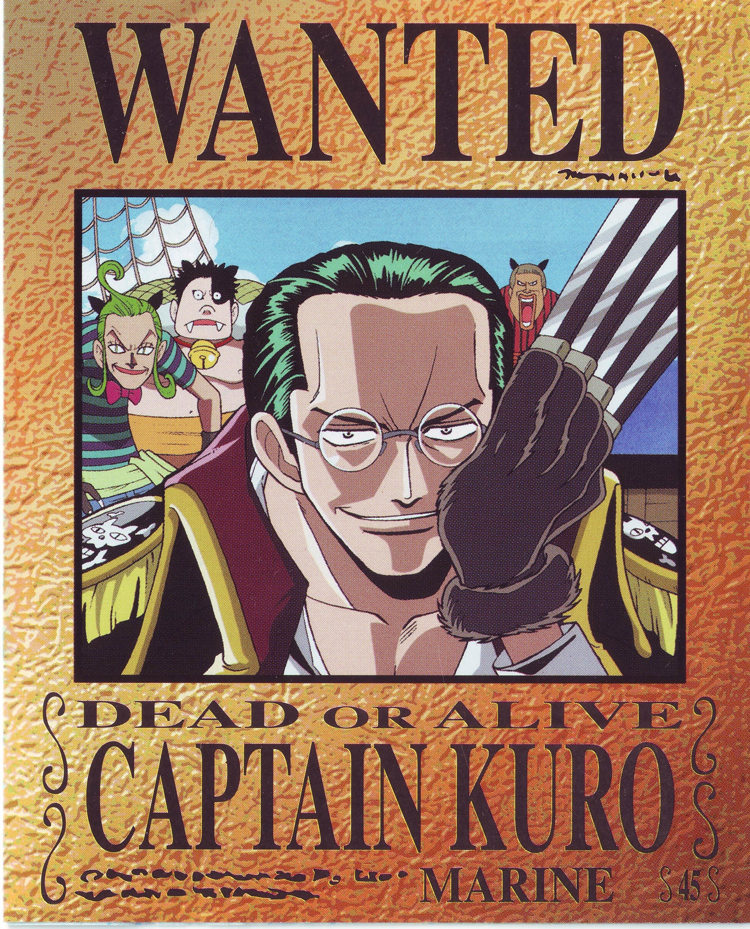 Wanted poster for Captain Kuro