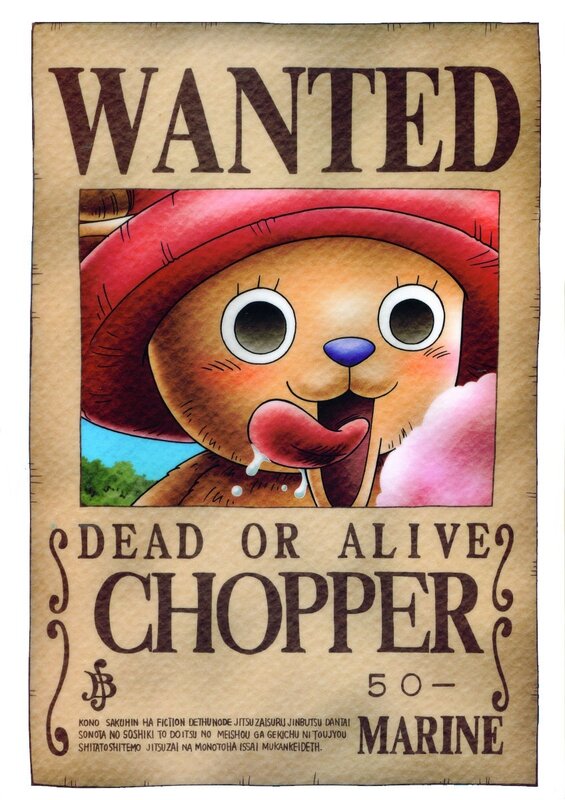 Wanted poster for Chopper