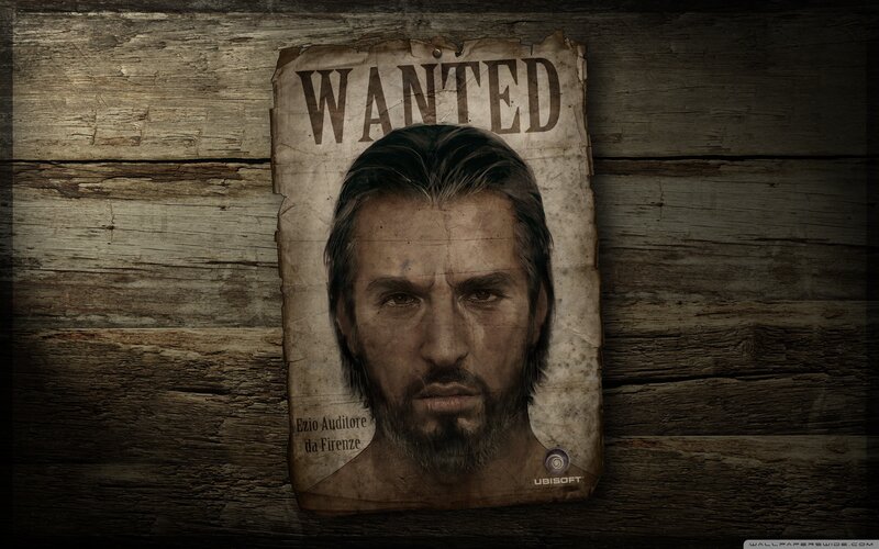 wanted poster for ezio auditore