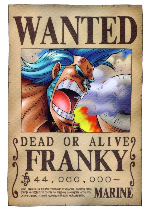 Wanted poster for Franky